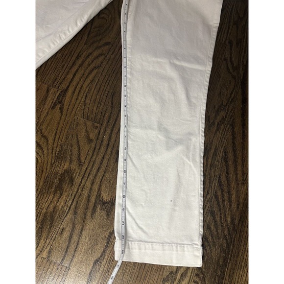 Caslon Stretch Cotton Chino Pants Pockets Straight Comfy White Size 8 - Picture 9 of 9